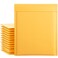 UCGOU Kraft Bubble Mailers 85x12 Inch 25 Pack Usable Size 85x11 Inch Yellow Padded Envelopes 2 Medium Mailing Packages Self Sealing Tear Resistant Boutique Bulk Shipping Bags for Makeup Supplies