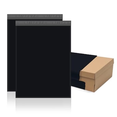 Fuxury Poly Mailers 25 Pcs 177 X 22 XL Shipping Bags for Clothing Strong Adhesive Shipping Mailing EnvelopesLarge SelfSealing Polymailer for Small Business Black 10