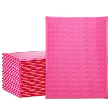 UCGOU Bubble Mailers 105x16 Inch Hot Pink 25 Pack Poly Padded Envelopes Large 5 Mailing Packages Opaque Packaging Postal Self Seal Adhesive Waterproof Boutique Shipping Bags for Clothes