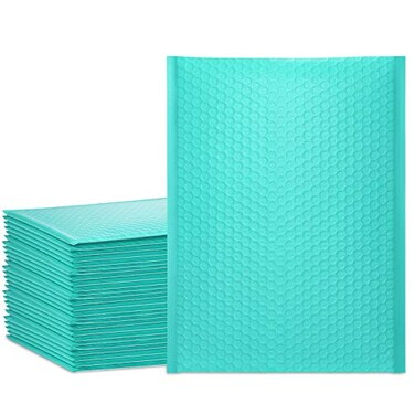 UCGOU Bubble Mailers 105x16 Inch Teal 25 Pack Poly Padded Envelopes Large 5 Mailing Packages Opaque Packaging Postal Self Seal Adhesive Waterproof Boutique Shipping Bags for Clothes
