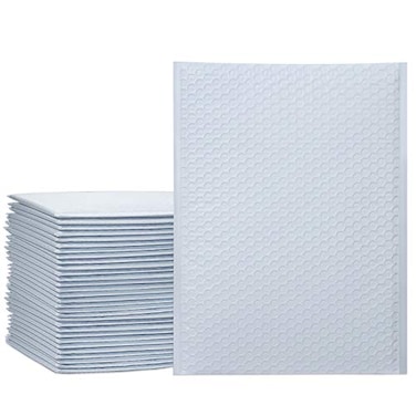 UCGOU Bubble Mailers 95x145 Inch White 25 Pack Poly Padded Envelopes Large 4 Mailing Packages Opaque Packaging Postal Self Seal Adhesive Waterproof Boutique Shipping Bags for Clothes
