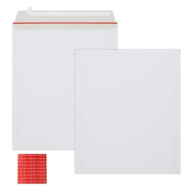 zmybcpack 25 Pack 1275x15 inch Rigid Mailer Self Seal Photo Document Mailers Stay Flat White Cardboard Envelopes White Photography Mailers for CD Photos Document