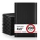 Fuxury Black Bubble Mailers 4x8 200 Pack Waterproof Padded Envelopes Self Seal Bubble Envelopes Usable Size 4x7 Padded Mailers for Small Business Shipping Envelope Mailers
