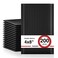Fuxury Black Bubble Mailers 4x8 200 Pack Waterproof Padded Envelopes Self Seal Bubble Envelopes Usable Size 4x7 Padded Mailers for Small Business Shipping Envelope Mailers