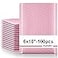 Fuxury Bubble Mailers 6x10 100 Pack Light Pink Padded Envelopes Usable Size 6x9 Self Seal Mailing Envelopes Bubble Padded Shipping Bags for MailingPackaging Small Business Boutique Bulk 0