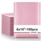 Fuxury Bubble Mailers 6x10 100 Pack Light Pink Padded Envelopes Usable Size 6x9 Self Seal Mailing Envelopes Bubble Padded Shipping Bags for MailingPackaging Small Business Boutique Bulk 0