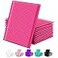 GSSUSA Bubble Mailers 6x10 Inches 25Pack Usable Size 6x9 Small Padded Mailer Bubble Envelopes Mailing Envelope Bags Shipping Bag Self Seal Package Mail Packing Business Supplies Pink