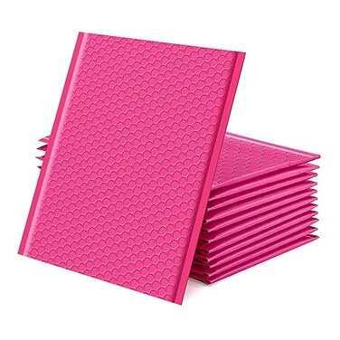 GSSUSA Pink Poly Bubble Mailers 85x12 SelfSeal Packaging Bags Small Business Supplies Padded Envelopes Shipping mailer Mailing Bags Packaging for Small Business Pink Bubble Mailer 25 Pack