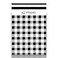 iMailer 100 Count 145 x 19 inchPoly Mailer Black Gingham Plaid Package Envelope Mailing Shipping Bags with Self Seal Strip