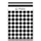 iMailer 100 Count 145 x 19 inchPoly Mailer Black Gingham Plaid Package Envelope Mailing Shipping Bags with Self Seal Strip