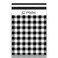 iMailer 100 Count 145 x 19 inchPoly Mailer Black Gingham Plaid Package Envelope Mailing Shipping Bags with Self Seal Strip