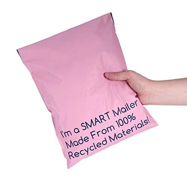 Smart Shipping Supply 100 Count 10x13 inch 100 Recycled Poly Mailers Eco Friendly Packaging Envelopes Supplies Mailing Bags 25 Mil Thick SMART Mailer