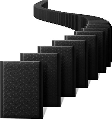 Metronic Bubble Mailer 4x8 Inch 100 Pack Usable Size 4x7 Small Bubble Mailers Black Padded Envelope SelfSeal Cushioning Padded Mailers for Gifts Small Items Makeup Supplies