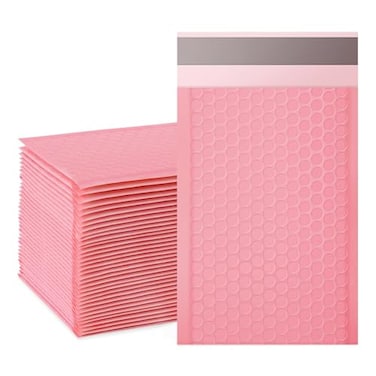 packbabol Bubble Mailers 4x7 Inch Padded Bubble Mailers Pack of 50 Bubble Envelopes Opaque Self Seal Adhesive Waterproof Bags for Shipping and Packaging Pink 4x750