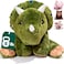 Brease Weighted Stuffed Animal Green Dinosaur 25 5 lbs Weighted Plush