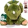Brease Weighted Stuffed Animal Green Dinosaur 25 5 lbs Weighted Plush