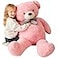 IKASA Giant Teddy Bear Plush Toy Stuffed Animals Pink 47 inches