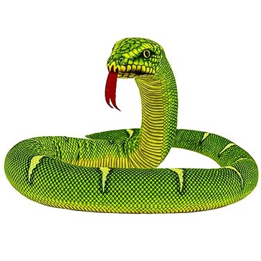YOHAKI Snake Plush Toy 59 Large Washable Huge Realistic Plush Cuddle Toy Soft and Cute Childrens Gift Birthday Party Gift Prank Prop Green Tree Python