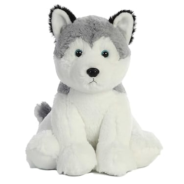Aurora Cuddly Husky Stuffed Animal Cozy Comfort Endless Snuggles Gray 14 Inches
