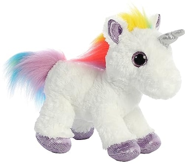 Aurora Enchanting Sparkle Tales Rainbow Unicorn Stuffed Animal Magical Adventures Endless Play White 12 Inches