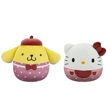 Squishmallows Original Sanrio 8in Hello Kitty 8in Pompompurin Official Jazwares Valentine Plush 2Pack