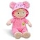 June Garden 12 Sweet Dolly Frida Stuffed Ultra Soft Baby Bear Doll for Birth and Up Removable Pink Outfit