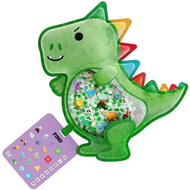 Vango BIZYBOO The Original Seek Find Plush Hidden Object Search Problem Solving Educational Matching Game for Kids 2 and Up Spike