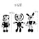 YZONU 3PCS Anime Plush Toys Bendy Doll Cute Game Horror Plush Soft Stuffed Animals Plush Toys for Kids and Game Fans