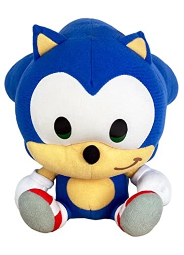 Great Eastern Entertainment Sonic the Hedgehog SD Sonic Sitting Plush 7 MultiColored