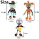 JHESAO 3 PCS Plants and Jester Plush Zombie Sets Toy Postman 1 2 Stuffed Soft Jester Zombie Doll Duck Zombies PVZ Plush Figure Doll New