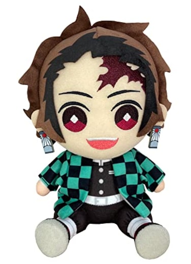 Great Eastern Entertainment Demon Slayer Tanjiro Kamado Sitting Pose Plush 7 H