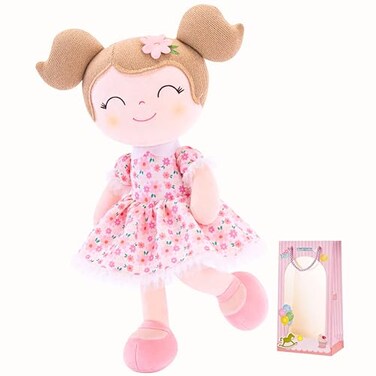 Gloveleya Baby Girl Gift First Baby Doll Plush Doll Print Sunflowers