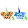 Furby Furblets 2Pack Mini Friends PixElle OohKoo 45 Sounds Each Music Speaks Only Furbish Electronic Plush Toys Multicolor BlueWhite Easter Basket Stuffers Ages 6