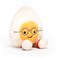 Jellycat Amuseables Boiled Egg Geek Stuffed Toy Small 55 inches Food Plush Fun Gift Idea