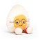 Jellycat Amuseables Boiled Egg Geek Stuffed Toy Small 55 inches Food Plush Fun Gift Idea