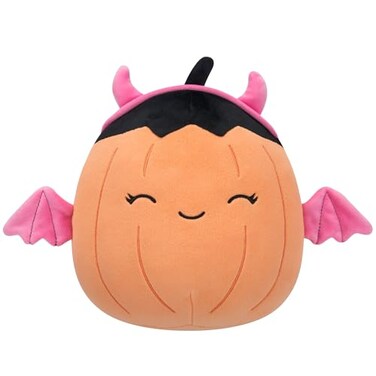 Squishmallows Original 8Inch Margie Pumpkin in Pink Devil Costume Official Jazwares Halloween Plush Little