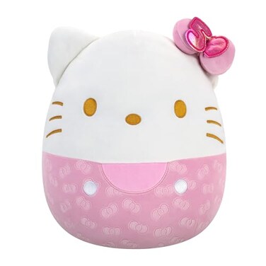 Squishmallows Original Sanrio 14Inch 50th Anniversary Pink Embossed Hello Kitty Official Jazwares Plush Large