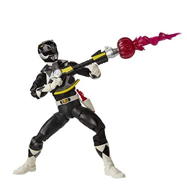 Power Rangers Lightning Collection Mighty Morphin Black Ranger 6Inch Premium Collectible Action Figure Toy with Accessories