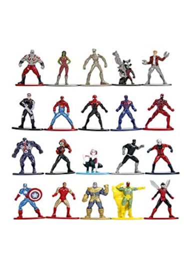 Jada Marvel 165 Diecast Metal Collectible Figures 20Pack Wave 1 Toys for Kids and Adults