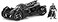 Jada DC Comics Batman 2015 Arkham Knight Batmobile Batman Metals Diecast Collectible Toy Vehicle with Figure Black 124 Scale