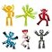 StikBot Zing Monsters Complete Set of 6 Poseable Monster Action Figures Includes Giggles Goblin Insector Grim Aquafang and Kyron
