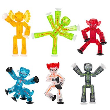 StikBot Zing Monsters Complete Set of 6 Poseable Monster Action Figures Includes Giggles Goblin Insector Grim Aquafang and Kyron