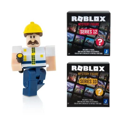 Roblox Action Collection Mall Tycoon Mall Cop Marty Two Mystery Figure Bundle Includes 3 Exclusive Virtual Items