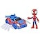 Spidey and his Amazing Friends Spidey Web Crawler Set 4Inch Scale Action Figure and Vehicle Marvel Preschool Super Hero Toys Kids Easter Gifts Ages 3