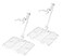 TAMASHII NATIONS Stage Act 4 for Humanoid Stand Support Clear