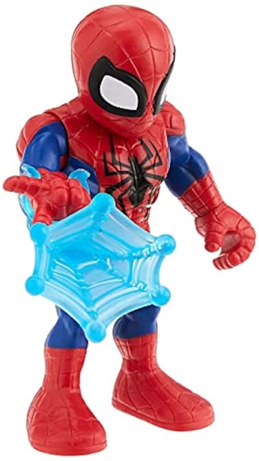 Marvel Playskool Heroes Super Hero Adventures Collectible 5Inch SpiderMan Action Figure with Web Accessory Toys for Kids Ages 3 and Up