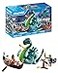 Playmobil Viking with Sea Monster Educational Toy from 4 Years Imaginative Play Set Dragon Drakkar Figure Stimulates Creativity 71830
