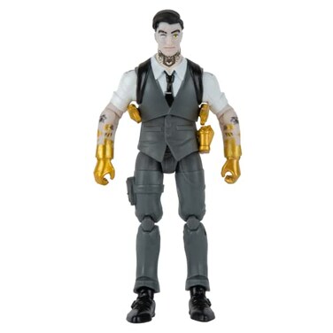 FORTNITE Midas Master Grade 4Inch Articulated Figure with Armor Back Bling and Harvesting Tool