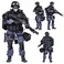 Lmzauet 12 inch Special Forces Action Figure 16 SWAT Team Set with Super Rich Accessories Attacker