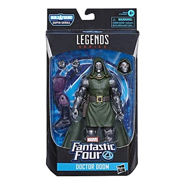 Marvel Legends Series Fantastic Four 6 Collectible Action Figure Doctor Doom Toy Premium Design 4 Accessories 1 BuildAFigure Part